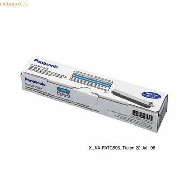 5025232480708 - KX-FATC506X - Cyan - original - Tonerpatrone - für KX-MC6015 MC6020 MC6020HX MC6020PD MC6040 MC6255 MC6260