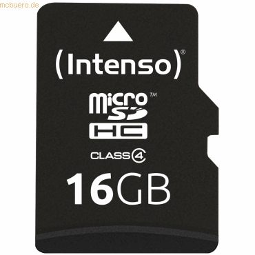 Intenso International Intenso 16GB microSDHC Class 4 + SD-Adapter