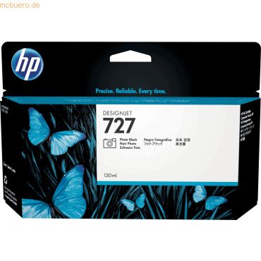 Hewlett Packard HP Tintenpatrone Nr. 727 Fotoschwarz