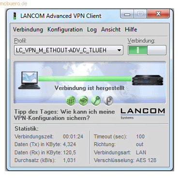 LANCOM Systems LANCOM Advanced VPN Client (1 Licence) für MAC - EMail