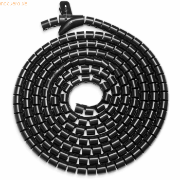 Assmann DIGITUS Flexibler Kabelspiralschlauch mit Einzugshilfe, 5m sw