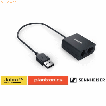 6938818304130 - EHS40 - Kabelloser Headset-Adapter für drahtloses Headset VoIP-Telefon - für SIP-T53 T54 T57 T48 T58  Skype for Business HD IP Phone T41 T42 T46 T58