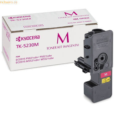 Kyocera Kyocera Toner TK-5230M Magenta (ca. 2.200 Seiten)