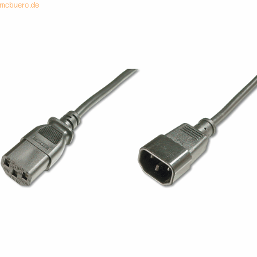 4016032311904 - Strom Kabel [1x Kaltgeräte-Stecker C14 - 1x Kaltgeräte-Buchse C13] 500 m Schwarz - Digitus