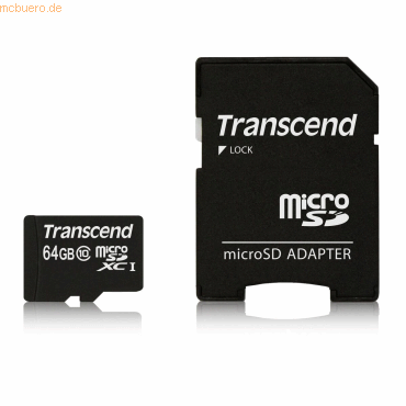 Transcend Transcend 64GB microSDXC Class 10 + SD-Adapter