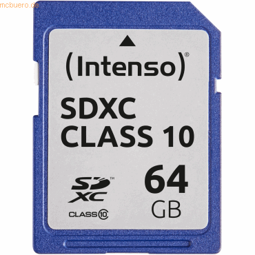 Intenso International Intenso 64GB SDXC Class 10 Secure Digital Card
