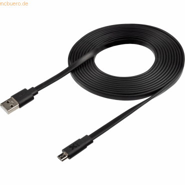 8718182274684 - Xtorm Flat USB to Micro USB cable (3m) Black 8718182274684 - Xtorm Flat USB to Micro USB cable (3m) Black