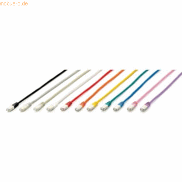 Digital data communication equip CU Patchkabel S/FTP 2xRJ45 Cat.6a wei
