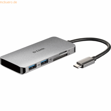 D-Link D-Link DUB-M610 USB-C 6-Port USB 3.0 Hub mit HDMI/Card Reader