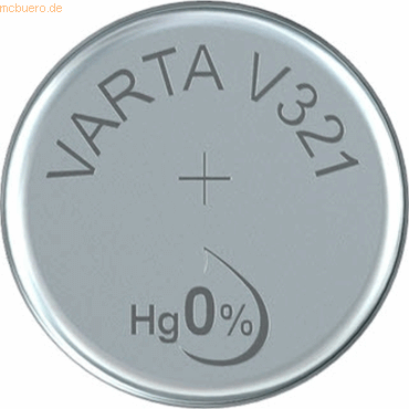 Varta VARTA Knopfzellenbatterie Electronics V321 (SR65) Silber