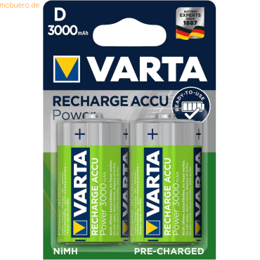 Varta VARTA RECHARGE ACCU Power D 3000mAh Blister 2