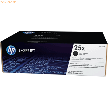 Hewlett Packard HP Toner Nr. 25X CF325X Schwarz (ca. 34.500 Seiten)