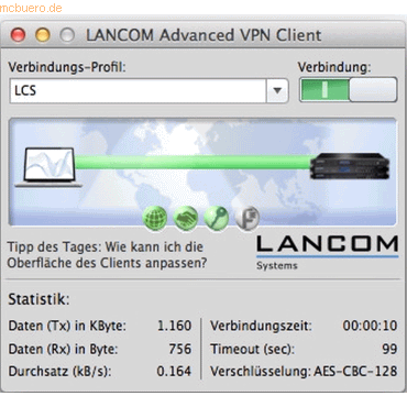 4044144616075 - LANCOM Systems LANCOM Advanced VPN Client (MAC Bulk 10) - EMail Versa