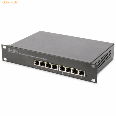 Assmann DIGITUS Professional 10Zoll 8-Port Gigabit Ethernet PoE Switch