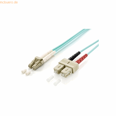 4015867162354 - DIGITAL DATA LWL Patchkabel LC SC 50 125μ duplex OM3 türkis 3m 255313