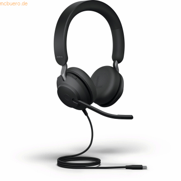 5706991022766 - Evolve2 40 USB-C UC Stereo Telefon Over Ear Headset kabelgebunden Stereo Schwarz Mikrofon-Stummschaltung