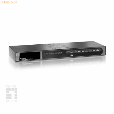 Digital data communication LevelOne KVM-0831 8-Port USB/PS2 Combo KVM