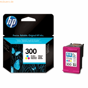 Hewlett Packard HP Tintenpatrone Nr. 300 CC643EE 3-farbig (ca. 165 Sei