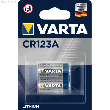 Varta VARTA LITHIUM CR123A Blister 2