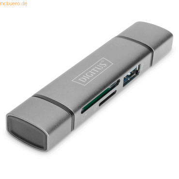 Assmann DIGITUS Dual Card Reader Hub USB-C / USB 3.0, OTG