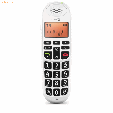 7322460055639 - DORO PhoneEasy 100w - Schnurlostelefon mit Anruferkennung - DECTGAP - weiß (380099)