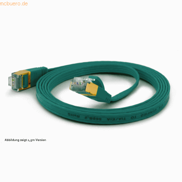 4250367771105 - wantecWire Patchkabel CAT6A extraflach FTP grün 15m