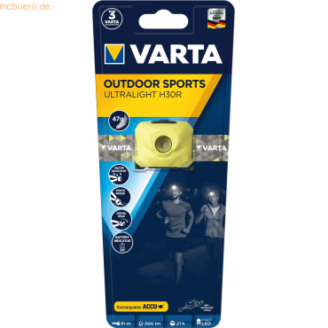 Varta VARTA Outdoor Sports Ultralight H30R lime