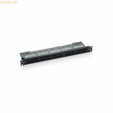 4015867593639 - DIGITAL DATA PatchPanel 50-port Cat3 ISDN TK LSA+ (1HE) schwarz 125295