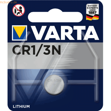 Varta VARTA Knopfzellenbatterie Electronics CR1/3N Lithium