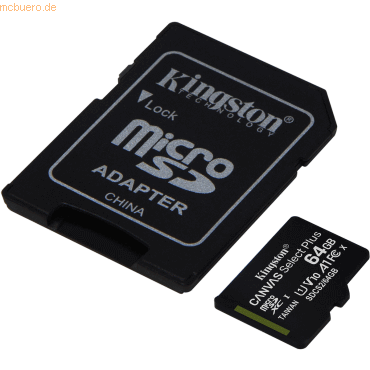 Kingston Technology Kingston micSDXC Canvas Select Plus Card + SD Adap