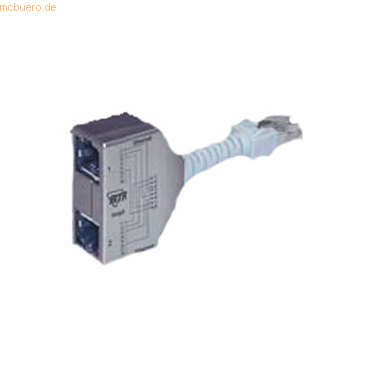 Metz Connect RJ45 Anschlussverdoppler (Ethernet/Ethernet) 2 Stück