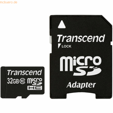 Transcend Transcend 32GB microSDHC Class 10 + SD-Adapter