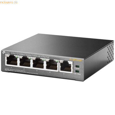TP-Link TP-Link TL-SF1005P 5-Port 10/100 Desktop Switch 4x PoE