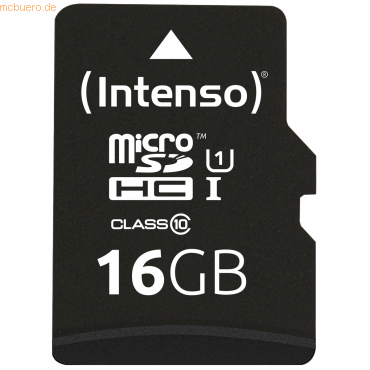 Intenso International Intenso 16GB microSDHC Class10 UHS-I Premium + S