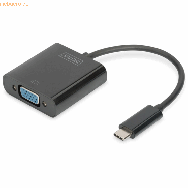 4016032447511 - ASSMANN DIGITUS USB Type-C VGA Grafik-Adapter Full-HD DA-70853