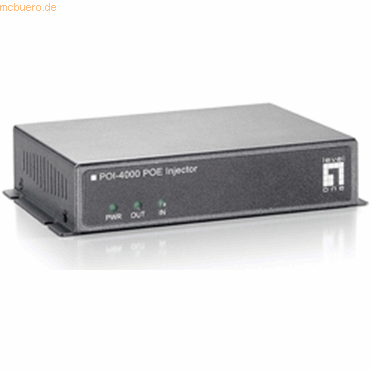 Digital data communication LevelOne POI-4000 PoE Injektor High Power 4