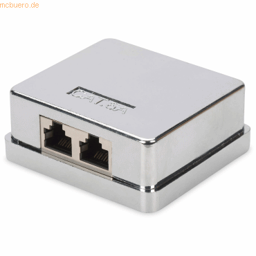 4016032425885 - DIGITUS Aufputzdose Konsolidierung Cat6a 2xKeystone geschirm 4016032425885 - DIGITUS Aufputzdose Konsolidierung Cat6a 2xKeystone geschirm