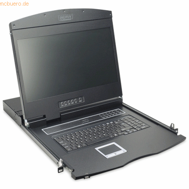 Assmann DIGITUS Modulare Konsole 19 TFT, 16-Port KVM & Touchpad, DE