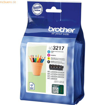 Brother Brother Tintenpatronen LC-3217 Multipack (je 1x BK/M/C/Y)