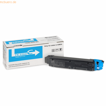 Kyocera Kyocera Toner Kit TK-5160C Cyan (ca. 12.000 Seiten)