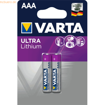 Varta VARTA ULTRA LITHIUM AAA Blister 2