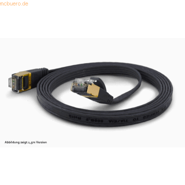 4250367770894 - wantecWire Patchkabel CAT6A extraflach FTP schwarz 10m