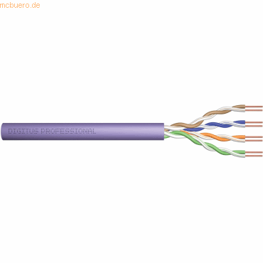 Assmann DIGITUS Prof. CAT 6 U-UTP Installationskabel, 305m, o. Plastik