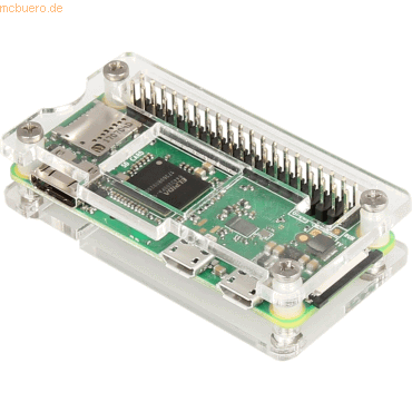 Joy-IT Raspberry Pi Zero W Maker Case durchsichtiges Acryl Gehäuse