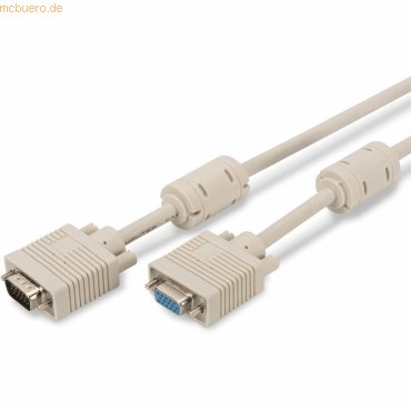 4016032287100 - ASSMANN VGA Verl-kabel HD15 30m 3Coax 7C 2xFerrit beige