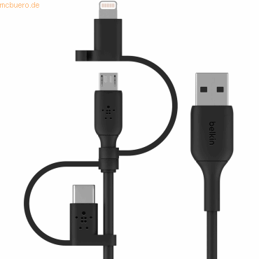 0745883799640 - 2m Lightn Micro USB-C - USB-A BOOST Charge Univ Kabel 12m Lightn Micro USB-C - USB-A CAC001BT1MBK 0745883799640