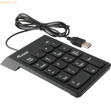 4015867221433 - Equip USB Nummernblock Tastatur - Keypad - USB - Universal - Schwarz - Kunststoff - 135 m - CE