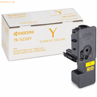 Kyocera Kyocera Toner TK-5220Y Gelb (ca. 1.200 Seiten)