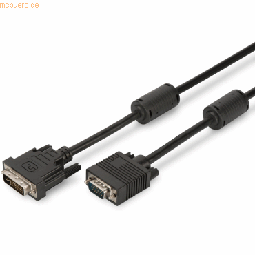 Assmann ASSMANN DVI Adapterkabel DVI(24+5)-HD15 2x 2.0m Dual Link sw.