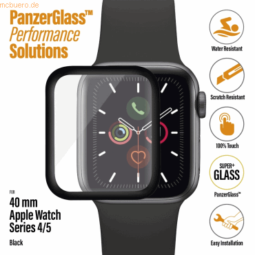 PanzerGlass PanzerGlass f. Apple Watch Series 4/5 40mm, Black